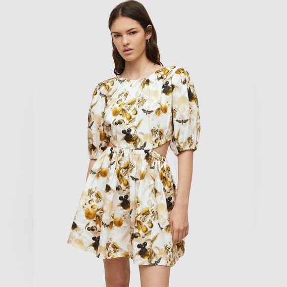 All Saints ~ Linen Colette Soleil Dress - Picture 5 of 10